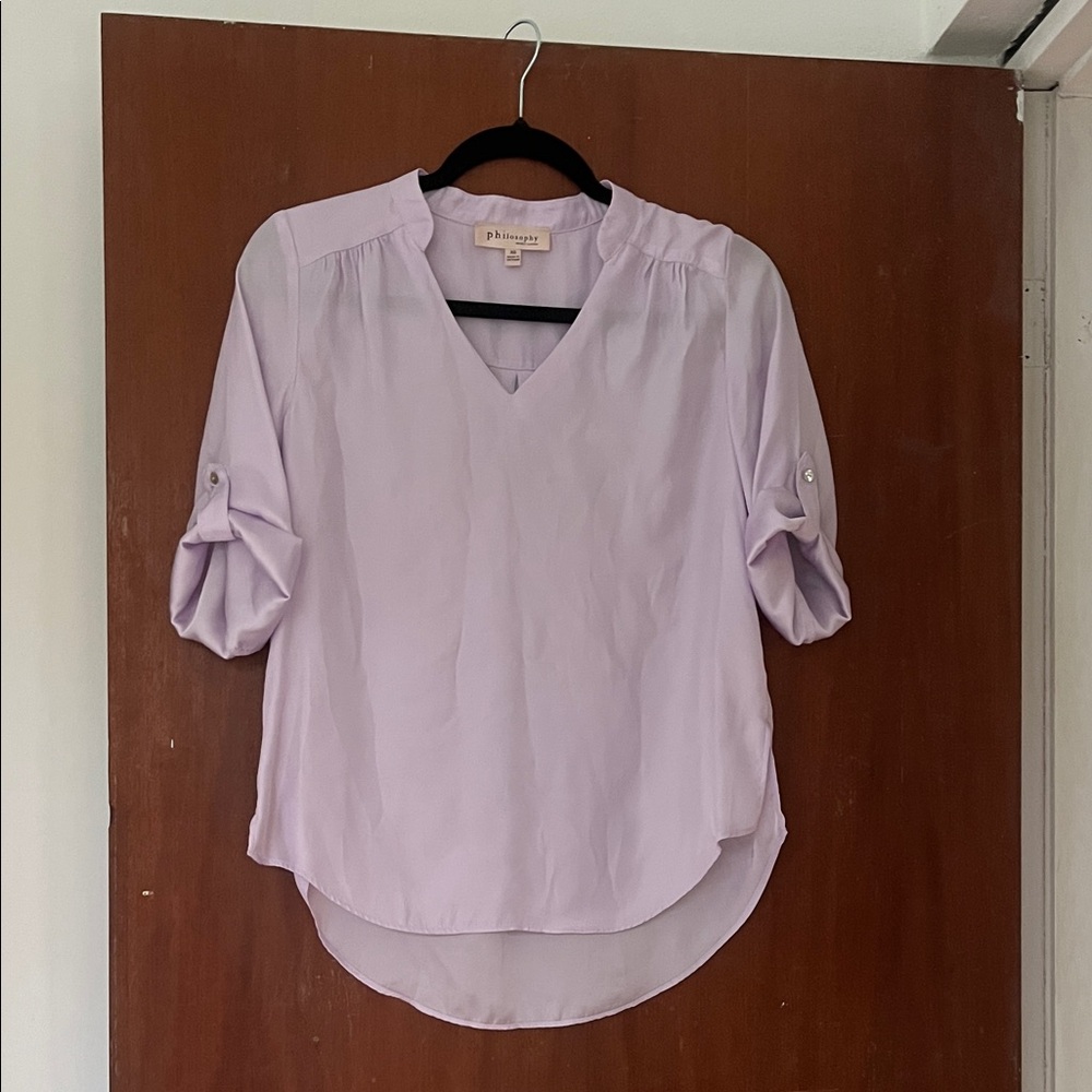 A. Byer Lavender Blouse